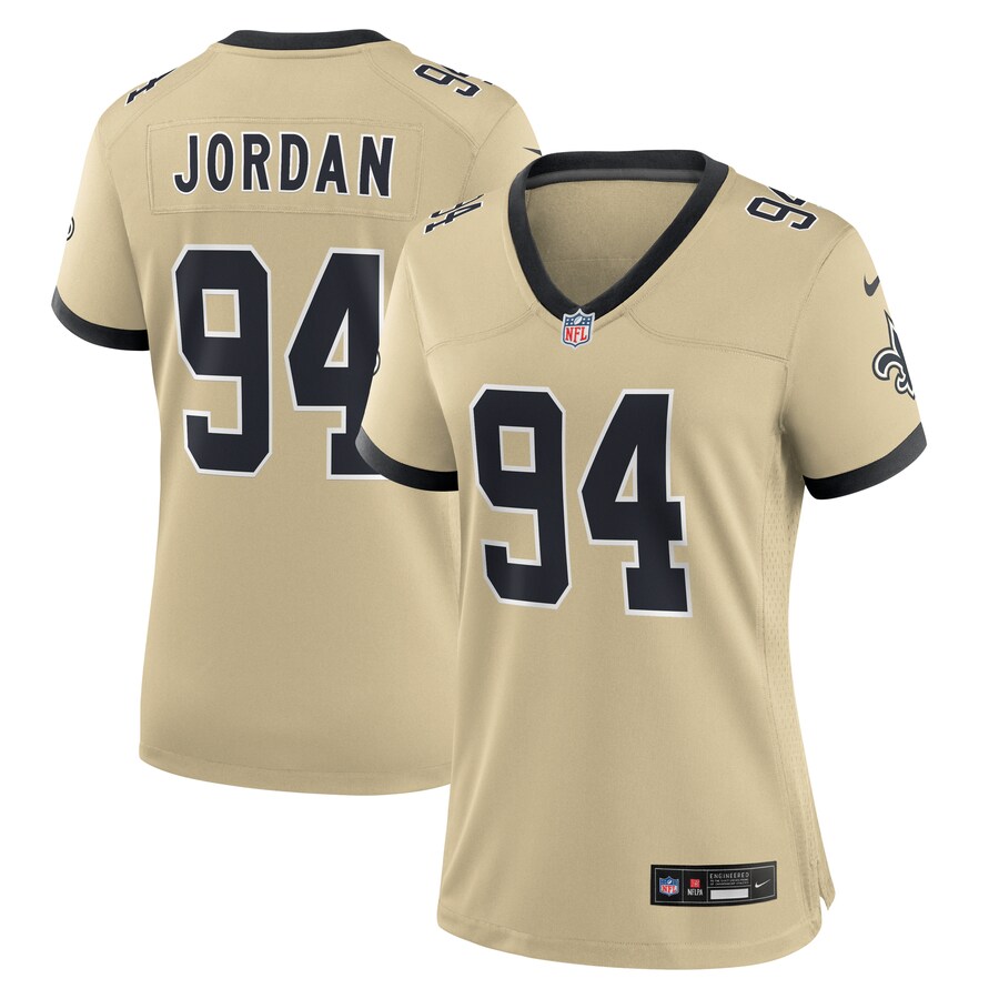Women's New Orleans Saints Cameron Jordan Nike Gold Gameday Golds Alternate Game Player Jersey - Jersey