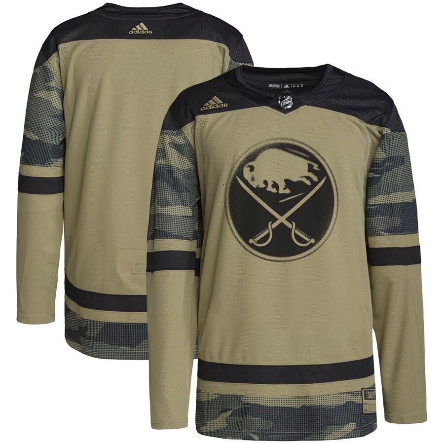 Men's Buffalo Sabres adidas Camo Military Appreciation Team Authentic Practice Jersey - Jersey