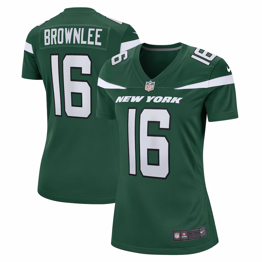 Women's New York Jets Jason Brownlee Nike Gotham Green  Game Jersey - Jersey