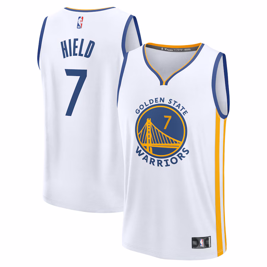 Men's Golden State Warriors Buddy Hield Fanatics White Fast Break Replica Player Jersey - Association Edition - Jersey