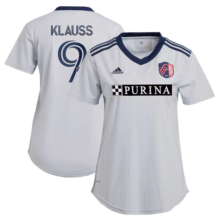 Women's St. Louis City SC João Klauss adidas Gray 2023 The Spirit Kit Replica Jersey - Jersey