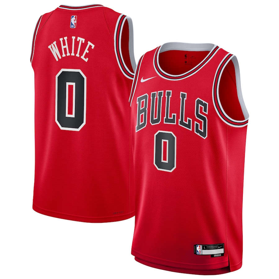 Youth Chicago Bulls Coby White Red Swingman Jersey - Icon Edition - Jersey