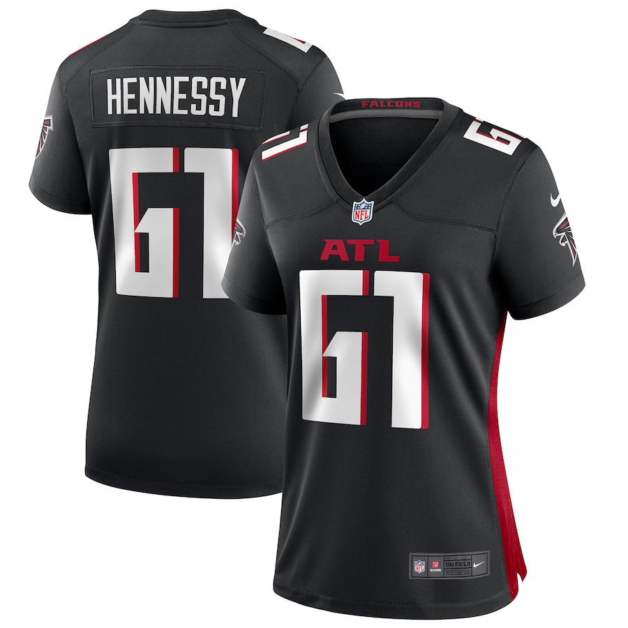 Women's Atlanta Falcons Matt Hennessy Nike Black Game Jersey - Jersey