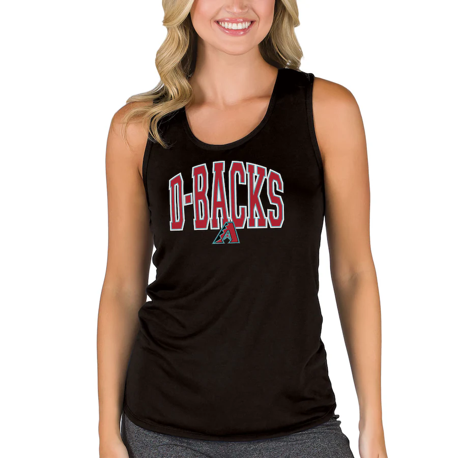 Women's Arizona Diamondbacks Concepts Sport Black Marathon Racerback Tank Top - Jersey