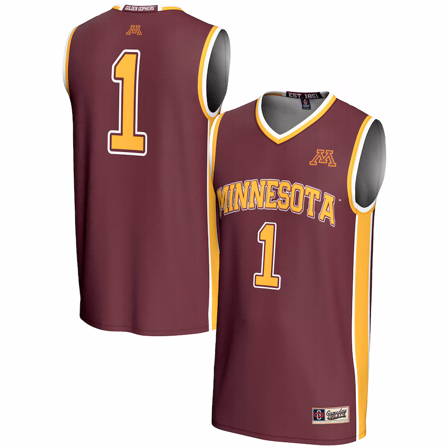 Unisex GameDay Greats #1 Maroon Minnesota Golden Gophers Lightweight Basketball Jersey - Jersey