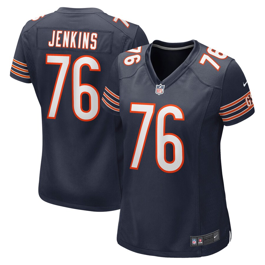 Women's Chicago Bears Teven Jenkins Nike Navy Game Jersey - Jersey