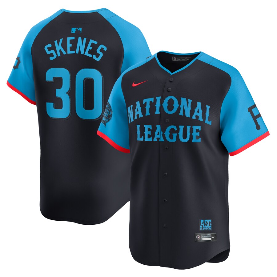 Men's National League Paul Skenes Nike Navy 2024 MLB All-Star Game Limited Player Jersey - Jersey