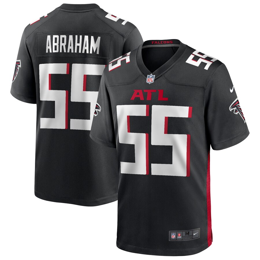 Men's Atlanta Falcons John Abraham Nike Black Game Retired Player Jersey - Jersey
