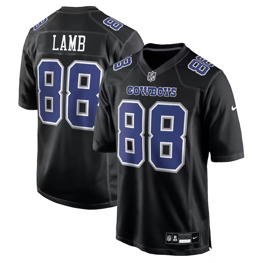 Men's Dallas Cowboys CeeDee Lamb Nike Carbon Black Fashion Game Jersey - Jersey