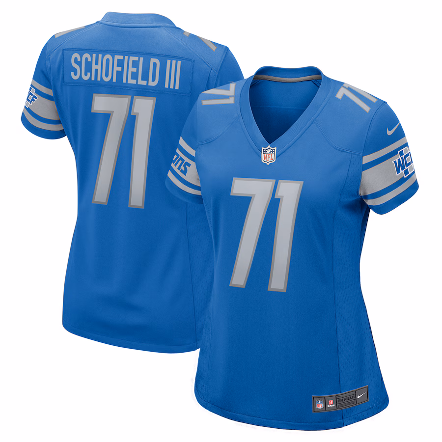 Women's Detroit Lions Michael Schofield Nike  Blue  Game Jersey - Jersey
