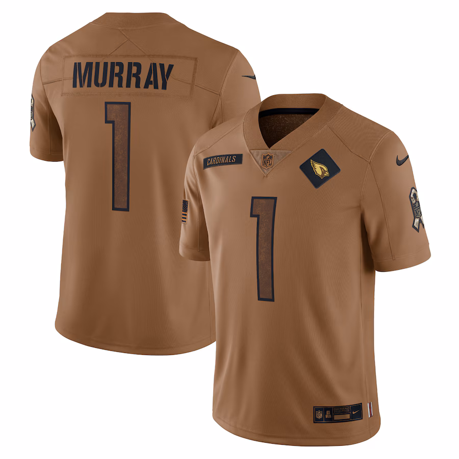 Men's Arizona Cardinals Kyler Murray Nike Brown Salute To Service Limited Jersey - Jersey