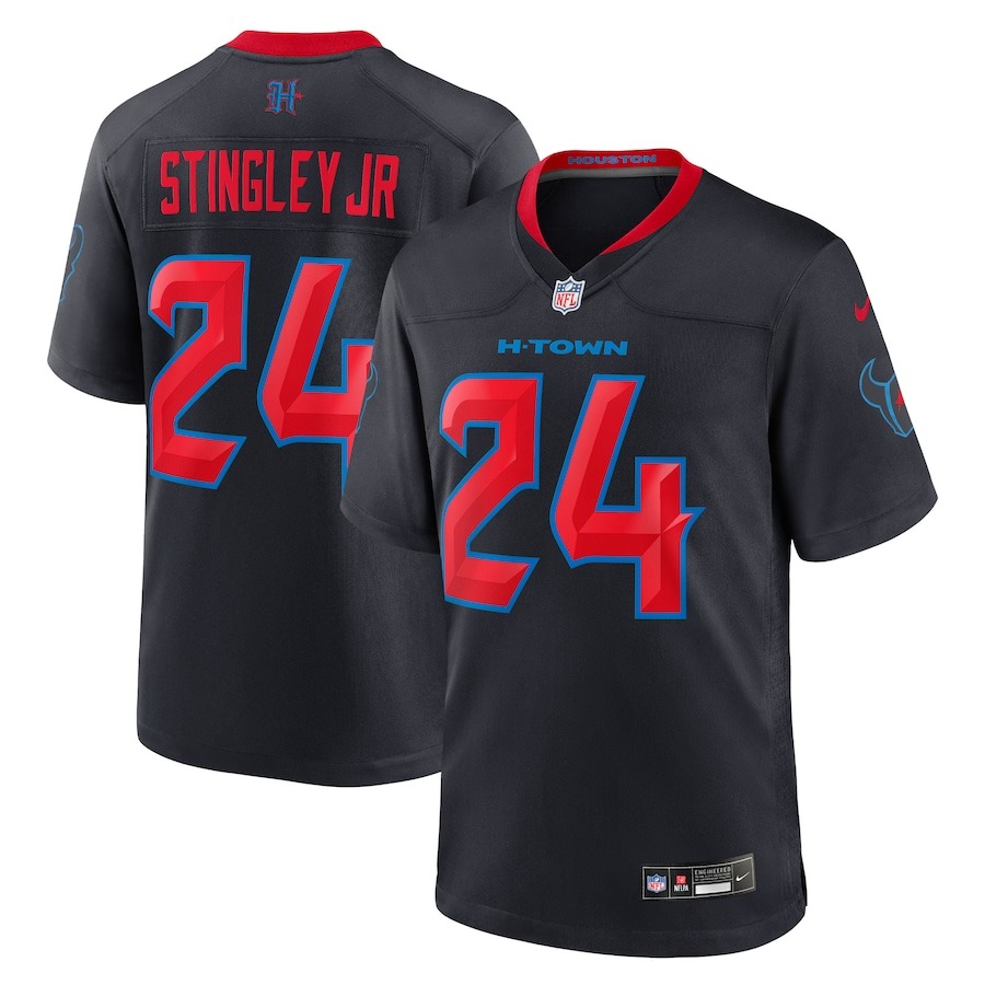 Men's Houston Texans Derek Stingley Jr. Nike Navy 2nd Alternate Game Jersey - Jersey