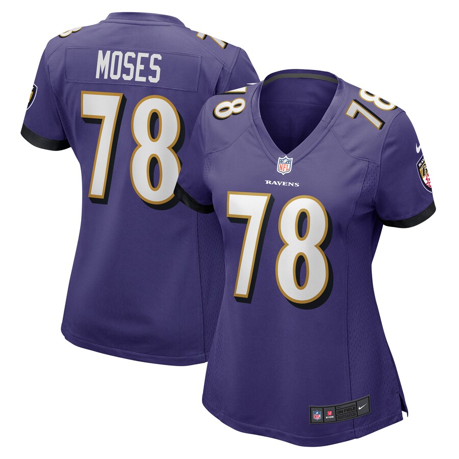 Women's Baltimore Ravens Morgan Moses Nike Purple Game Player Jersey - Jersey