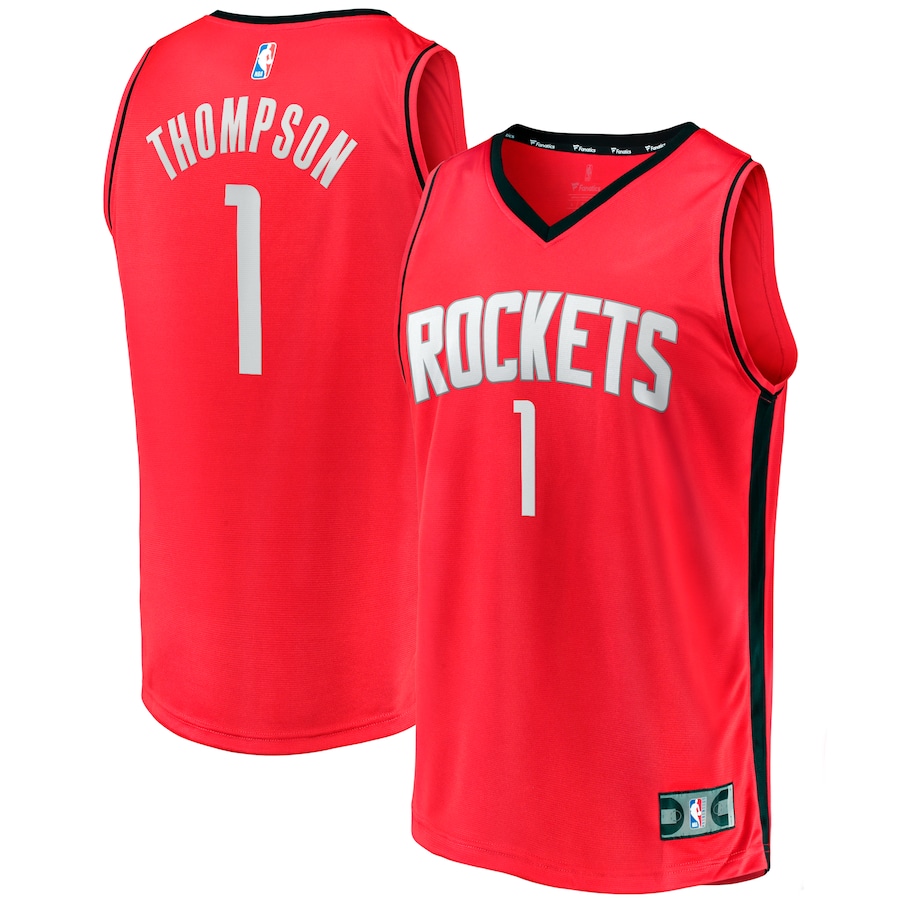 Youth Houston Rockets Amen Thompson Fanatics Red Fast Break Replica Jersey - Icon Edition - Jersey