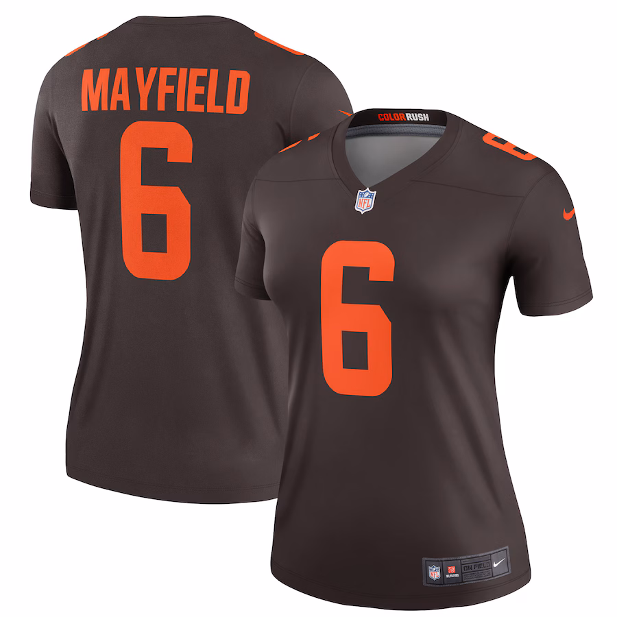 Women's Cleveland Browns Baker Mayfield Nike Brown Alternate Legend Jersey - Jersey