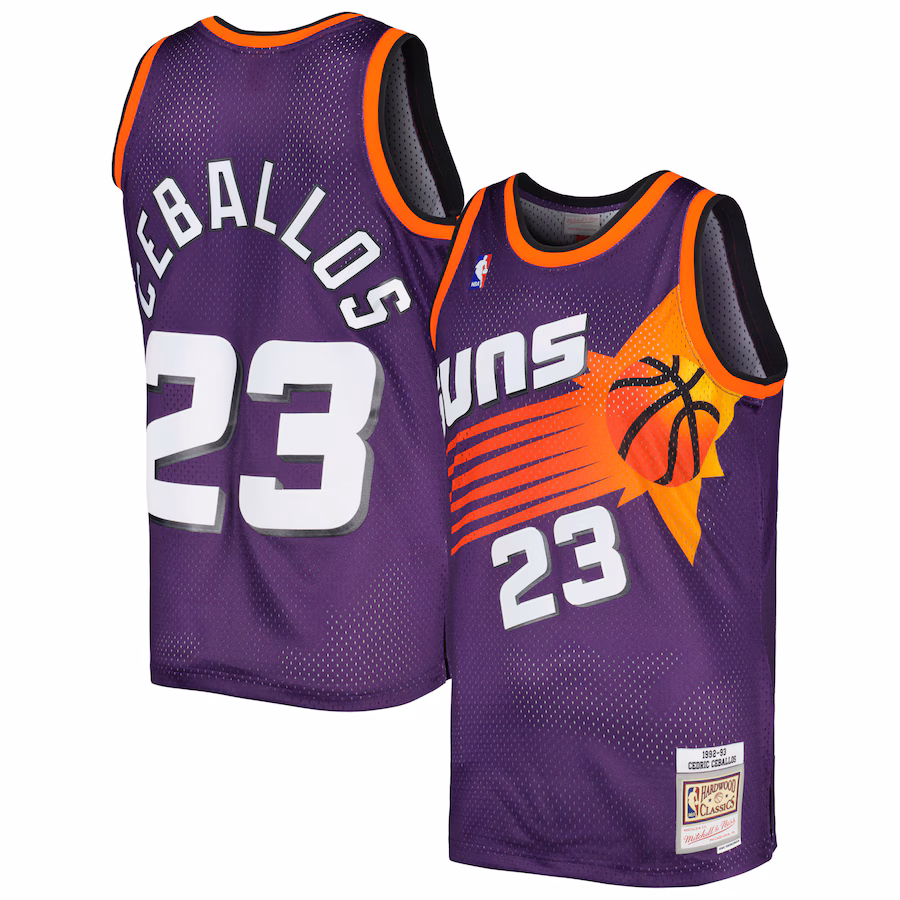 Men's Phoenix Suns Cedric Ceballos Mitchell & Ness Purple 1992/93 Hardwood Classics Swingman Jersey - Jersey