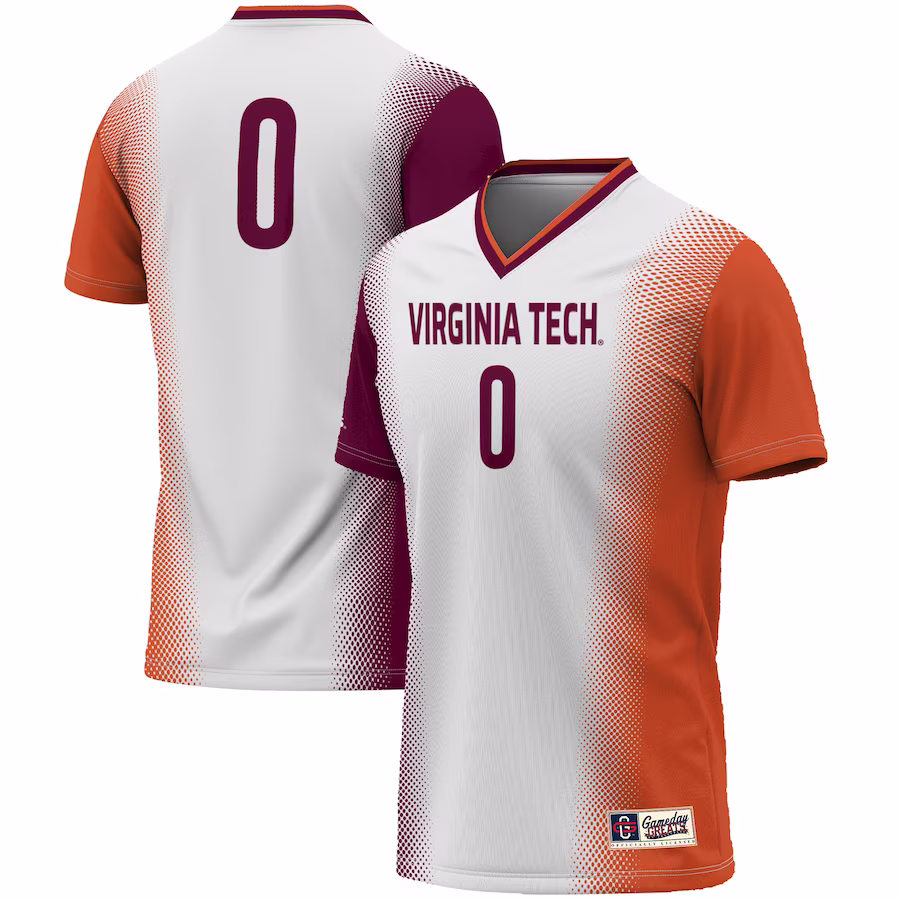 #0 Virginia Tech Hokies GameDay Greats Youth  Lightweight Women's Soccer Jersey - White - Jersey