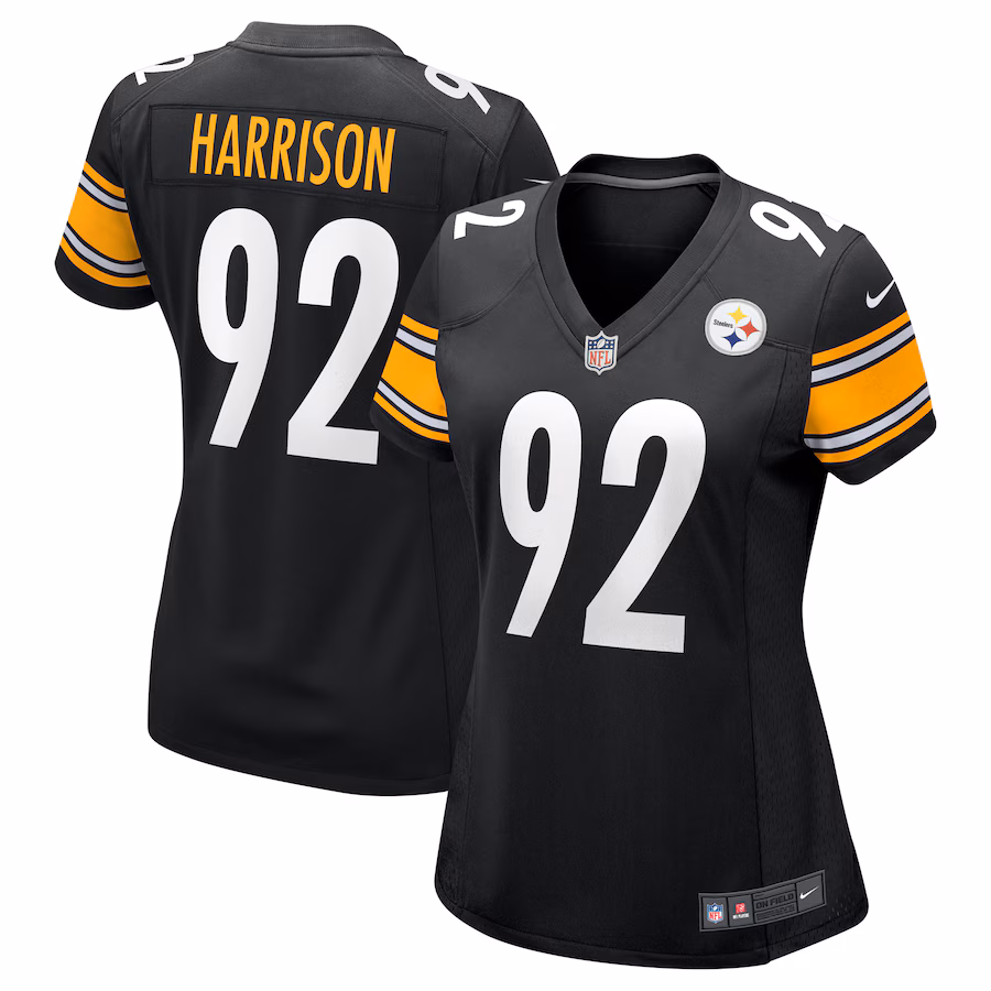 Women's Pittsburgh Steelers James Harrison Nike Black Retired Game Jersey - Jersey