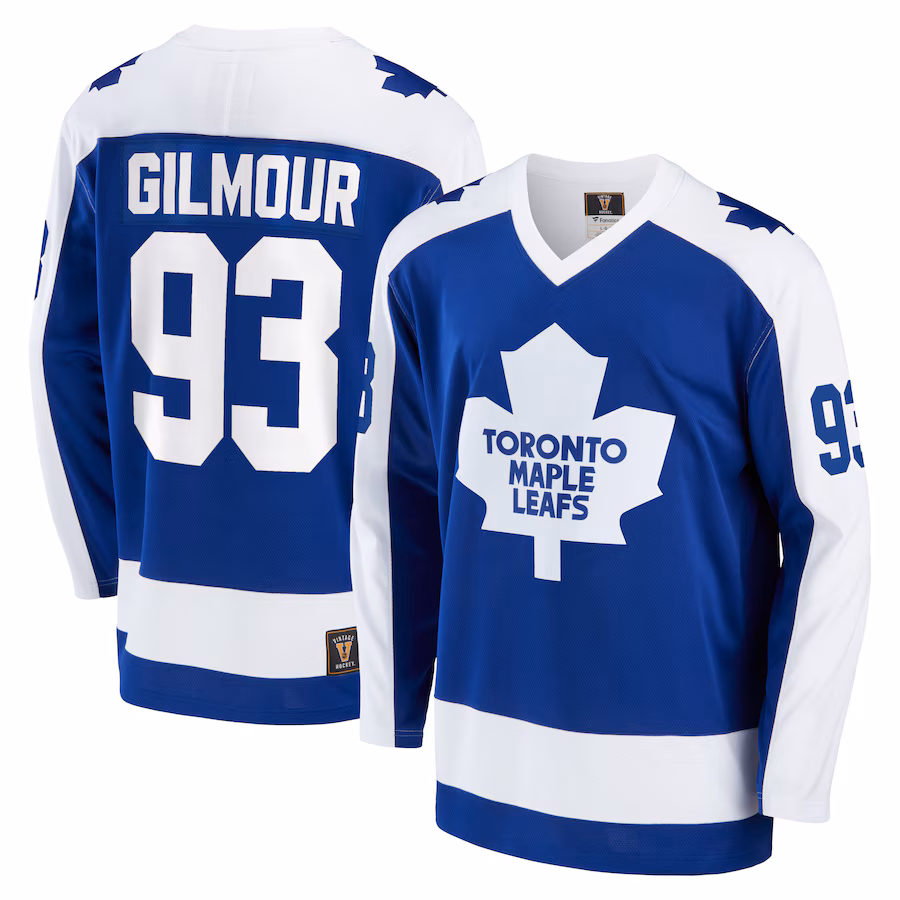Men's Toronto Maple Leafs Doug Gilmour Fanatics Blue Breakaway Retired Player Jersey - Jersey