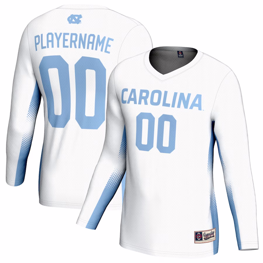 North Carolina Tar Heels GameDay Greats Youth NIL Pick-A-Player Lightweight Women's Volleyball Jersey - White - Jersey