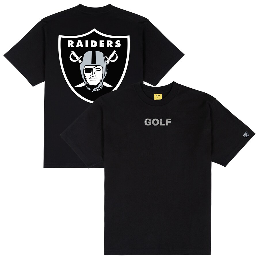 Men's Las Vegas Raiders GOLF WANG Black Motto T-Shirt - Jersey