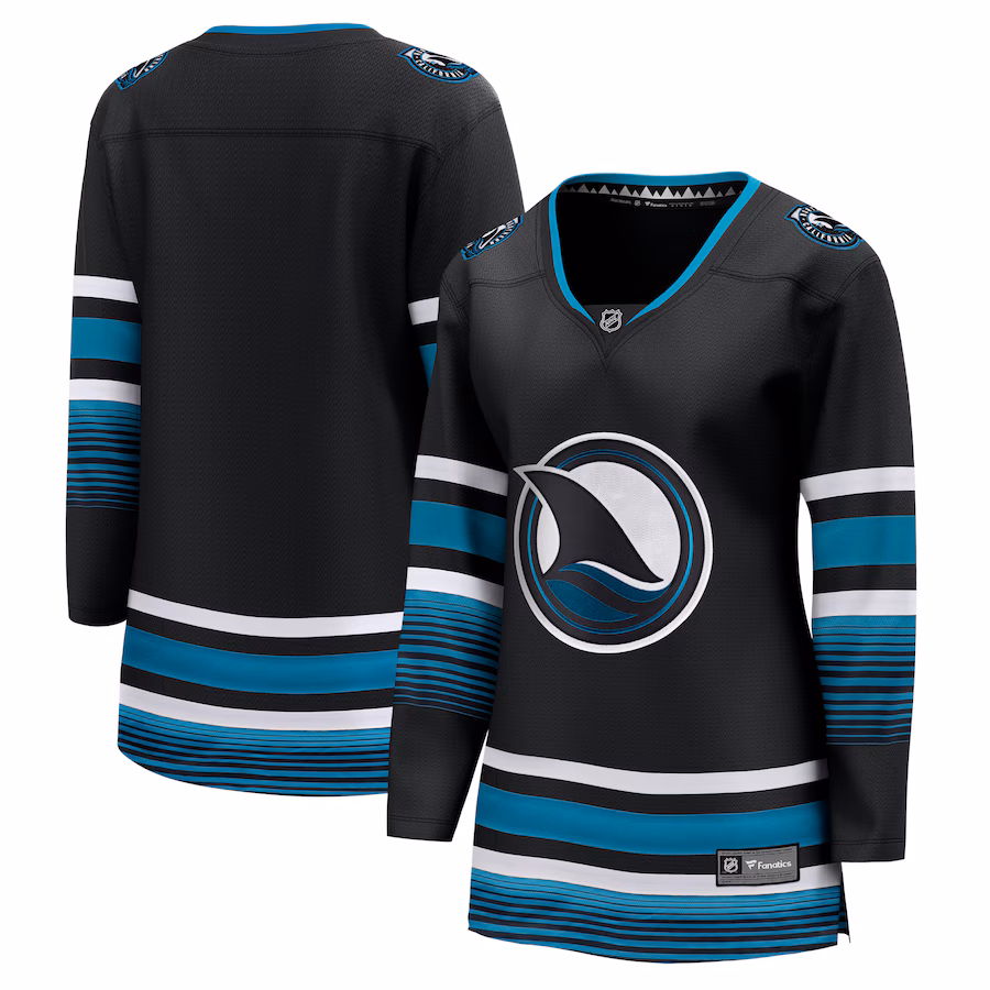 Women's San Jose Sharks Fanatics Black Alternate Premier Breakaway Jersey - Jersey