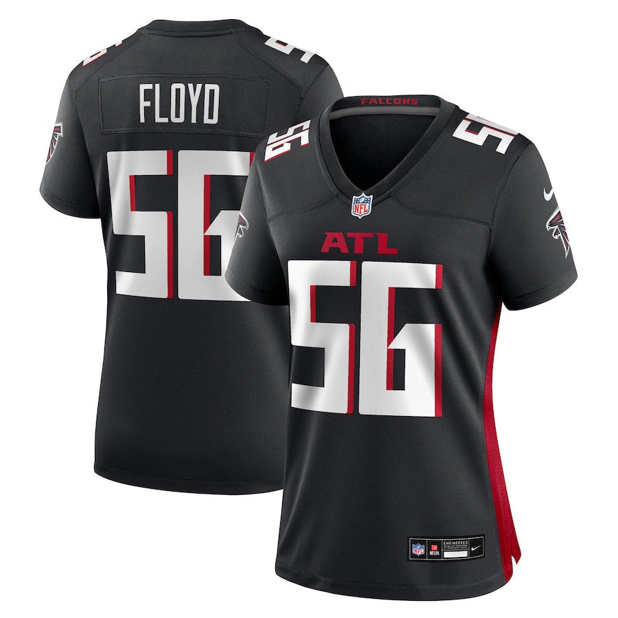 Women's Atlanta Falcons Leonard Floyd Nike Black Team Game Jersey - Jersey
