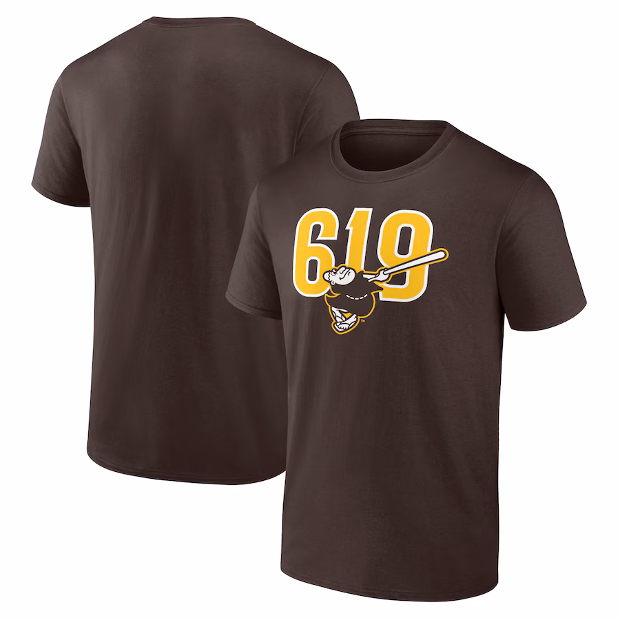 Men's San Diego Padres Brown 619 Beisbol T-Shirt - Jersey