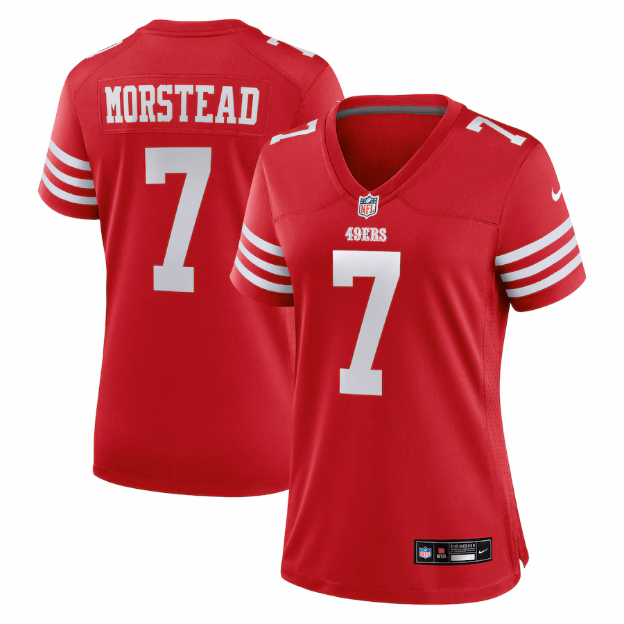 Women's San Francisco 49ers Thomas Morstead Nike Scarlet Team Game Jersey - Jersey