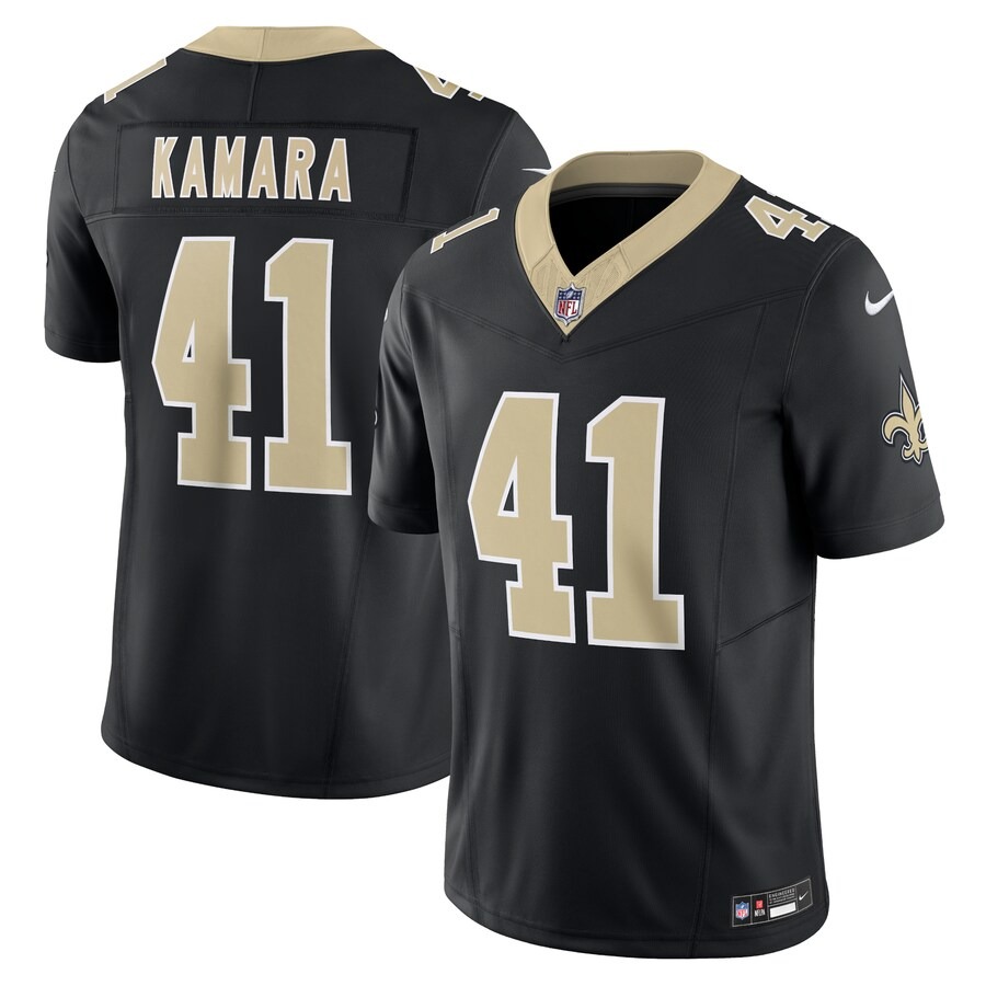 Men's New Orleans Saints Alvin Kamara Nike Black Vapor F.U.S.E. Limited Jersey - Jersey