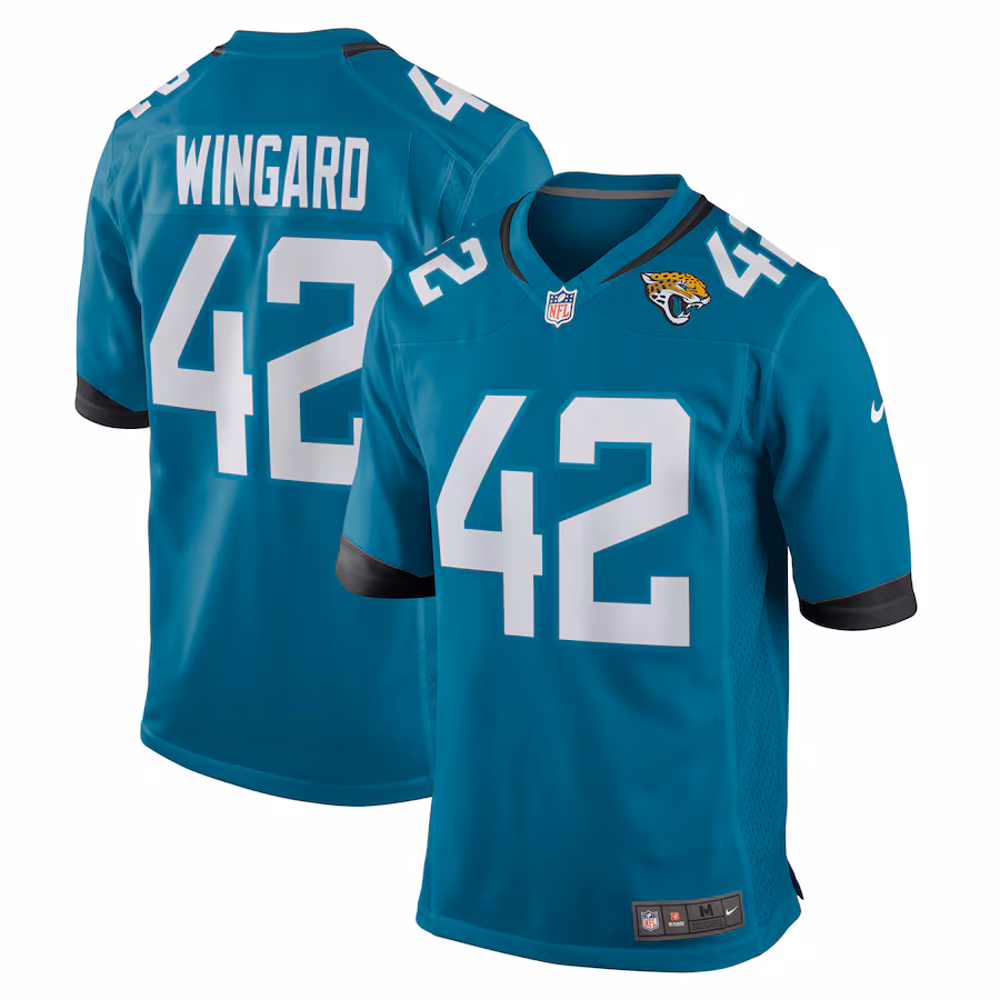 Men's Jacksonville Jaguars Andrew Wingard Nike Teal Game Jersey - Jersey