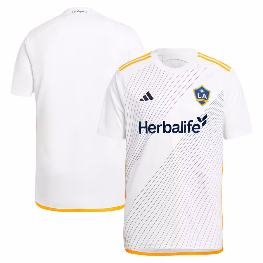 Men's LA Galaxy  adidas White 2024 Angeleno Kit Replica Jersey - Jersey