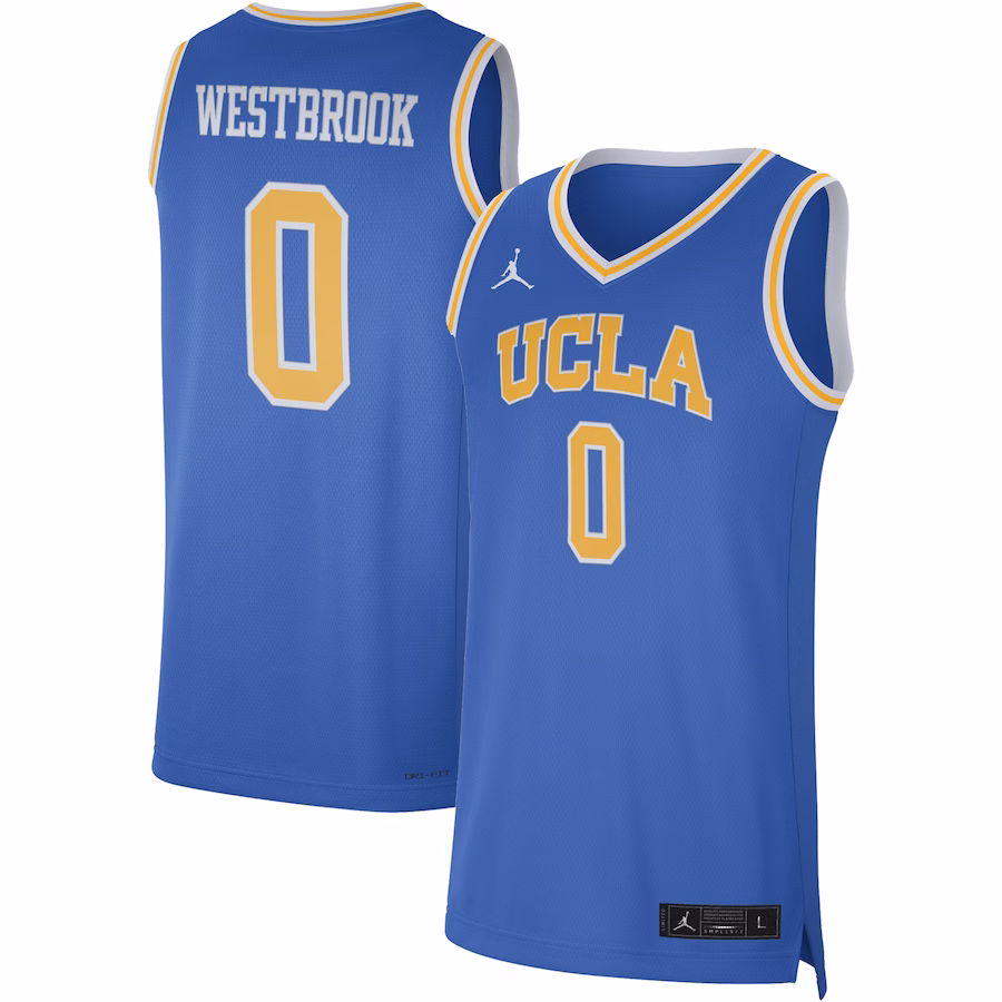 Russell Westbrook UCLA Bruins Jordan Brand Limited Basketball Jersey - Blue - Jersey