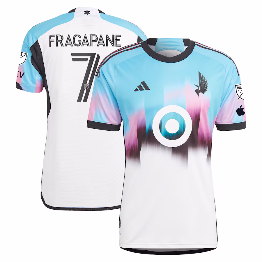 Men's Minnesota United FC Franco Fragapane adidas White 2023 The Northern Lights Kit Authentic Jersey - Jersey