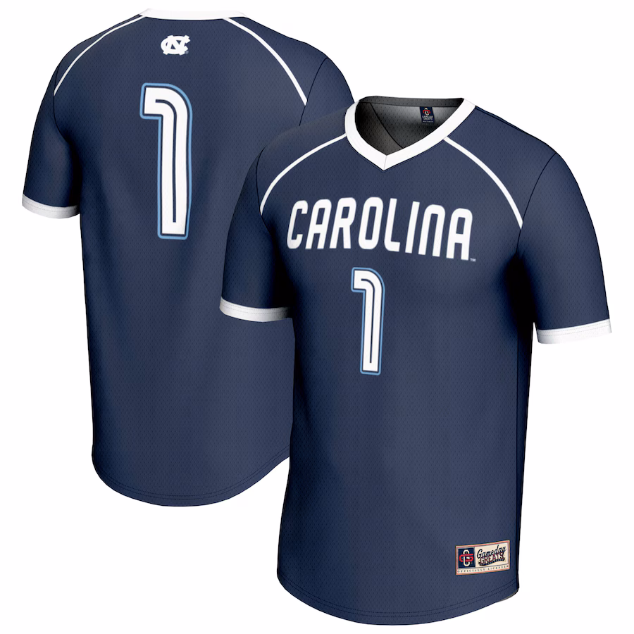 Unisex GameDay Greats #1 Navy North Carolina Tar Heels Lightweight Women's Lacrosse Fashion Jersey - Jersey