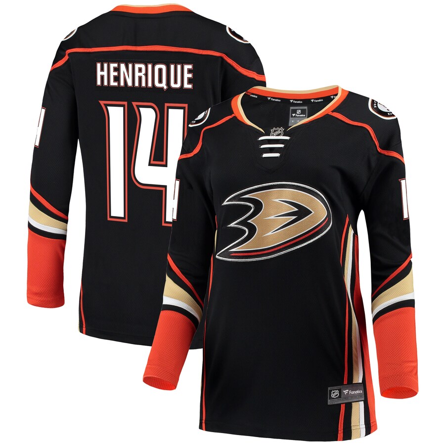 Women's Anaheim Ducks Adam Henrique Fanatics Branded Black Breakaway Jersey - Jersey