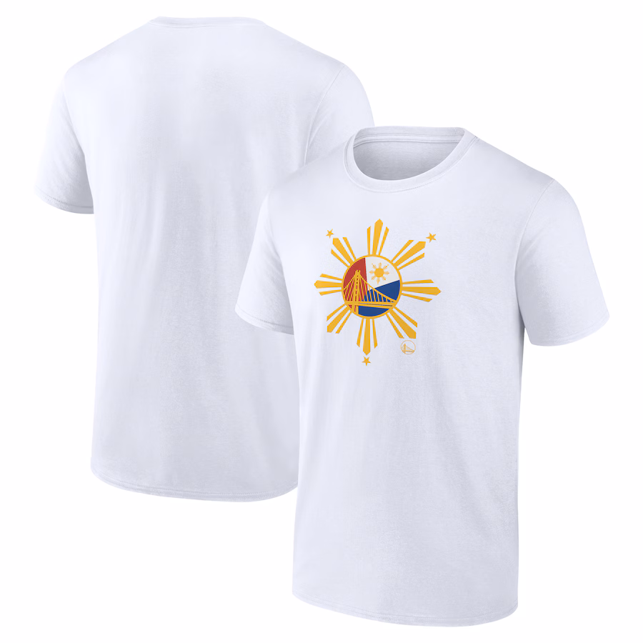 Men's Golden State Warriors  White Heritage T-Shirt - Jersey