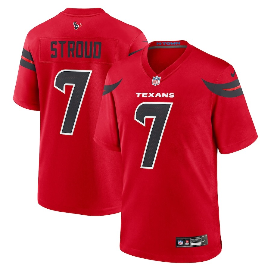 Men's Houston Texans C.J. Stroud Nike Red Alternate Game Jersey - Jersey