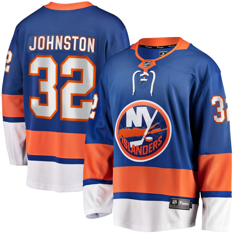 Men's New York Islanders Ross Johnston Fanatics Branded Royal Home Breakaway Player Jersey - Jersey