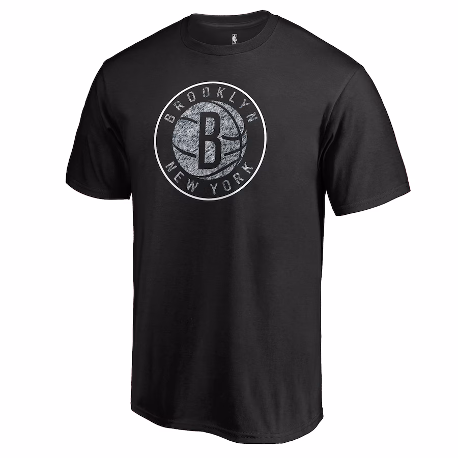 Men's Brooklyn Nets Black Static Logo T-Shirt - Jersey