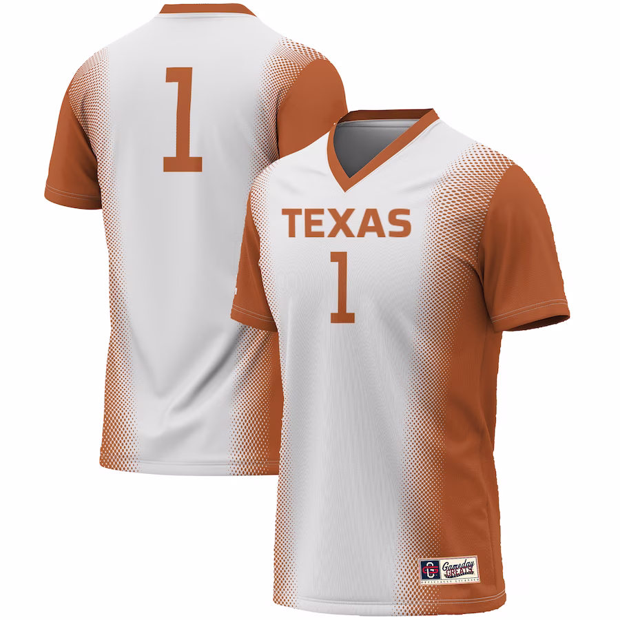 #1 Texas Longhorns GameDay Greats Youth  Lightweight Women's Soccer Jersey - White - Jersey