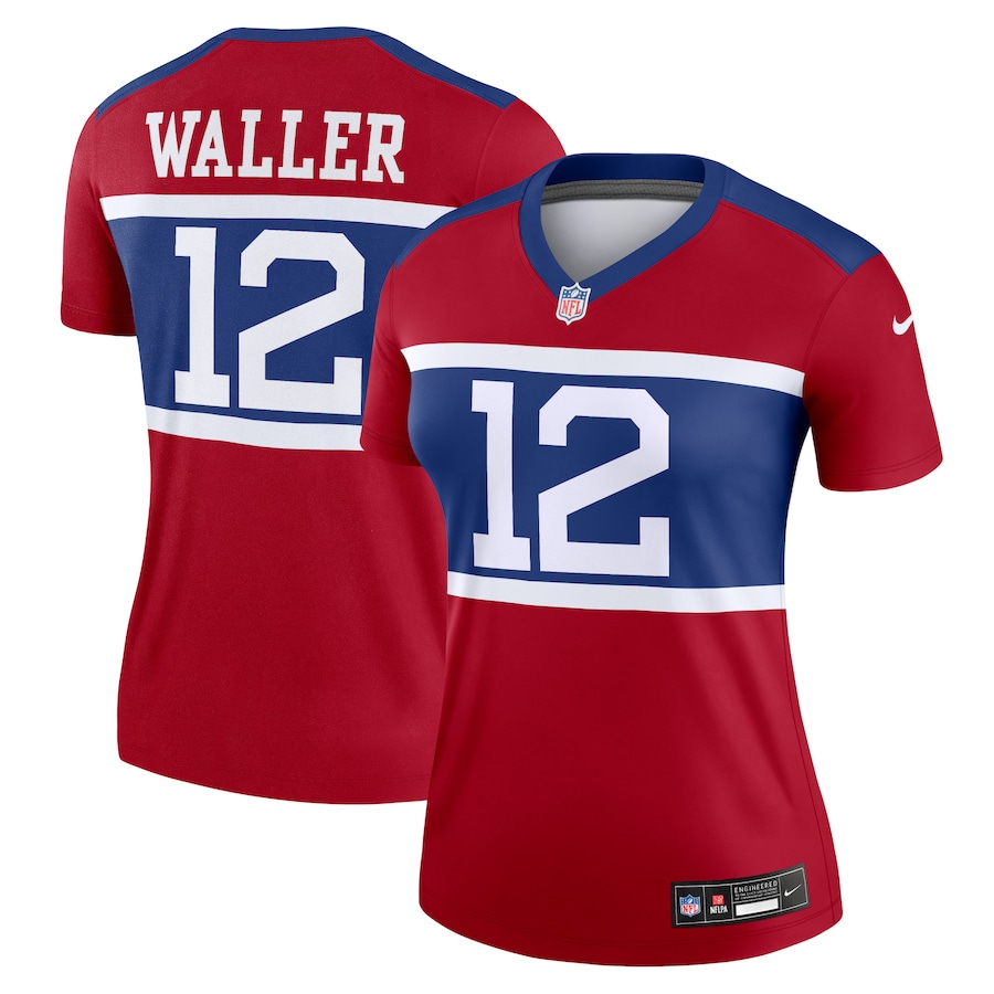 Women's New York Giants Darren Waller Nike Red Alternate Legend Player Performance Top - Jersey