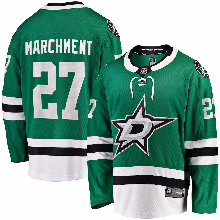 Men's Dallas Stars Mason Marchment Fanatics Kelly Green Home Breakaway Player Jersey - Jersey