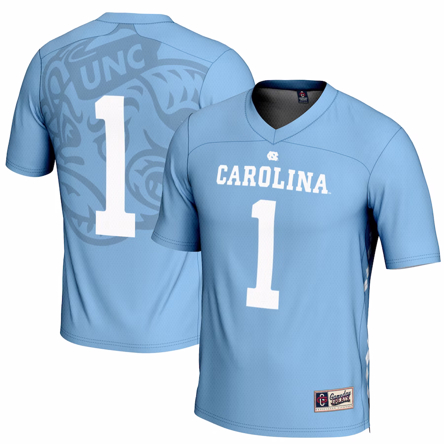 #1 North Carolina Tar Heels GameDay Greats Youth Lightweight Men's Lacrosse Jersey - Carolina Blue - Jersey