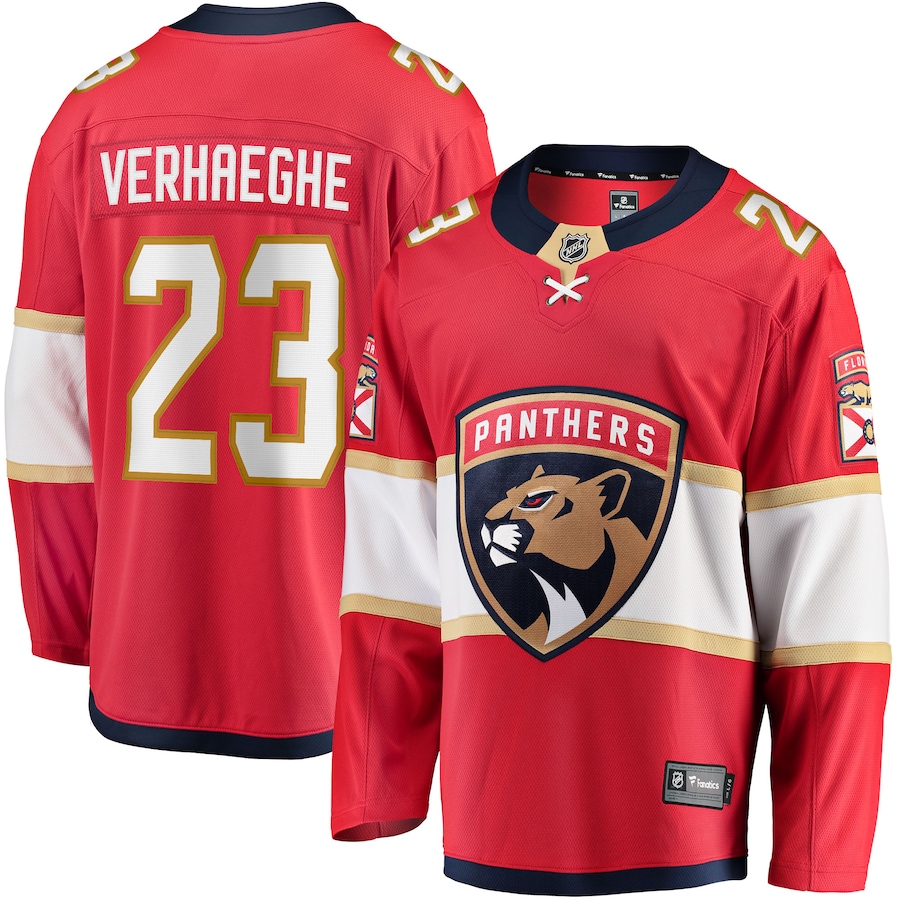 Men's Florida Panthers Carter Verhaeghe Fanatics Red Home Breakaway Jersey - Jersey