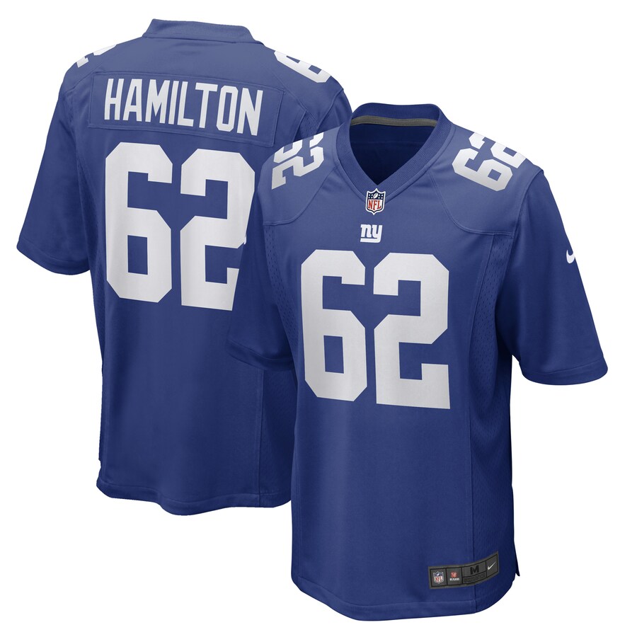 Men's New York Giants Devery Hamilton Nike Royal Game Player Jersey - Jersey