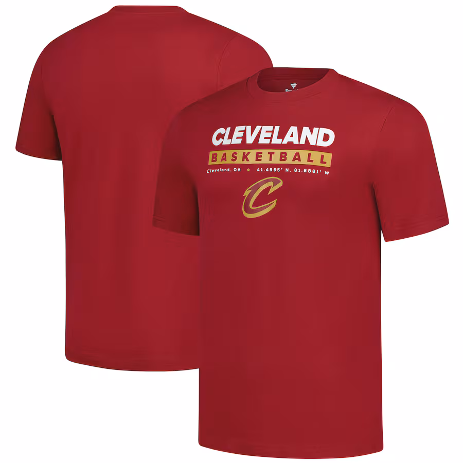Men's Cleveland Cavaliers  Fanatics Wine Location Just Net T-Shirt - Jersey