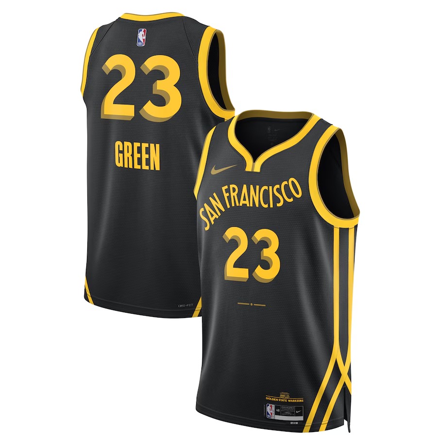 Unisex Golden State Warriors Draymond Green Nike Black 2023/24 Swingman Jersey - City Edition - Jersey