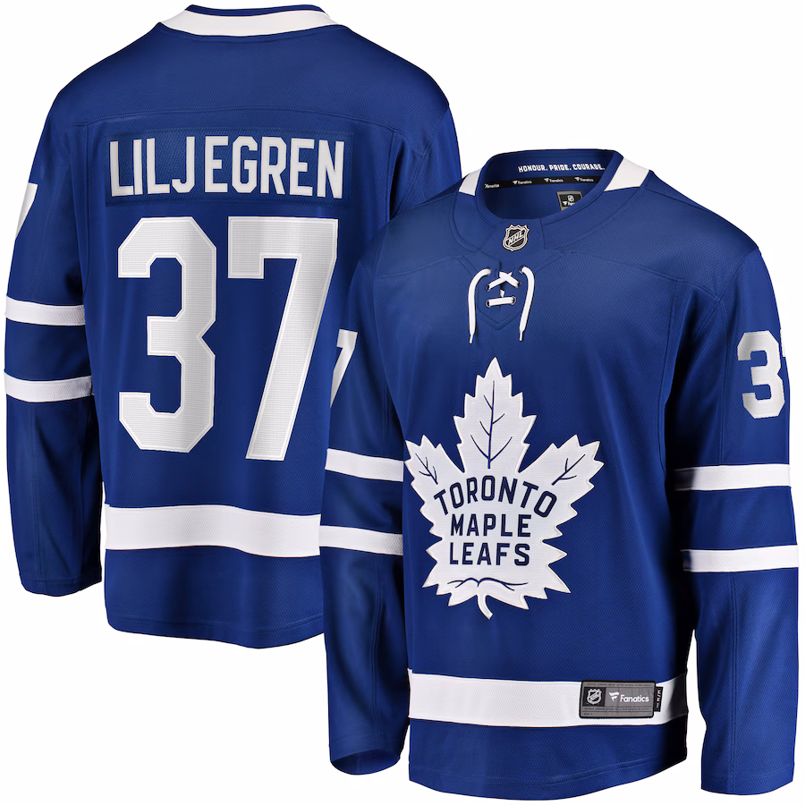 Men's Toronto Maple Leafs Timothy Liljegren Fanatics Blue Home Premier Breakaway Player Jersey - Jersey