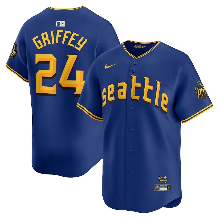 Men's Seattle Mariners Ken Griffey Jr. Nike Royal City Connect Retired Player Jersey - Jersey